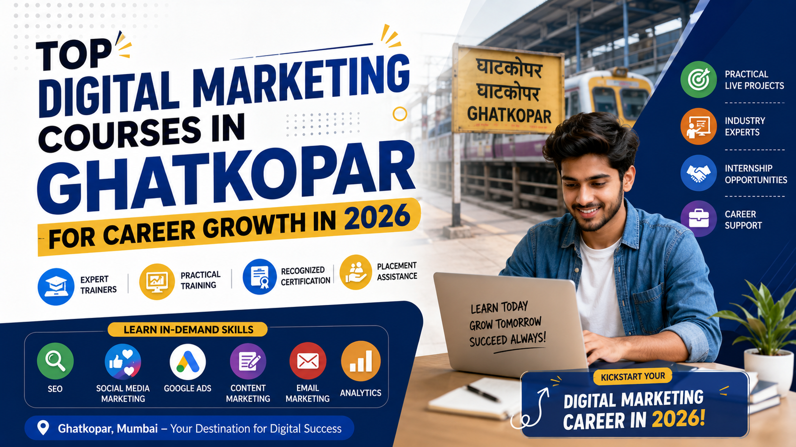 Top Digital Marketing Courses in Ghatkopar for Career Growth in 2026