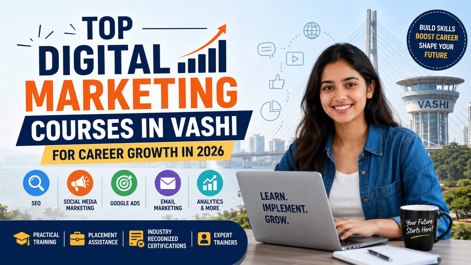 Top Digital Marketing Courses in Vashi for Career Growth in 2026